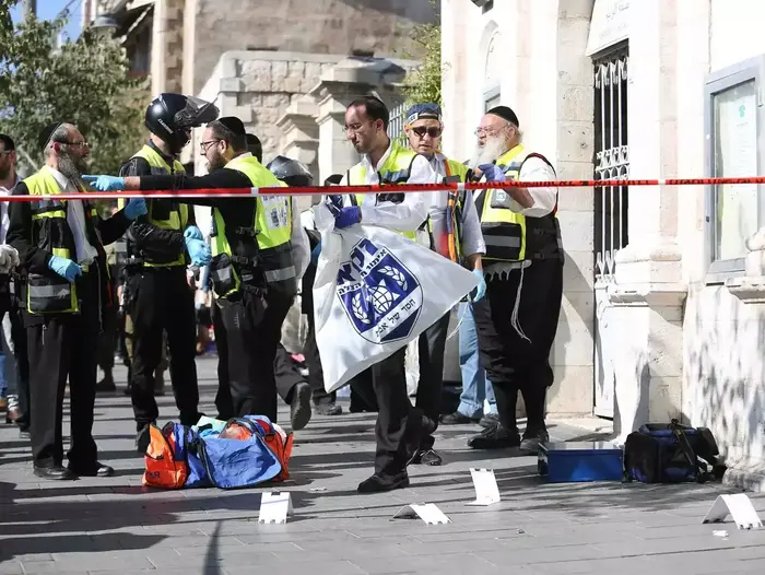 פיגוע דקירה ברחוב יפו, ירושלים. נובמבר 2015 (נועם מושקוביץ)
