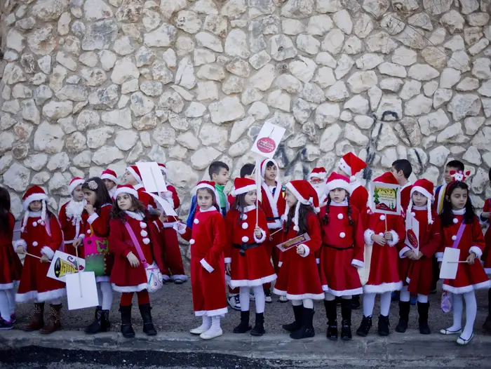 חגיגות חג המולד בנצרת. דצמבר 2015 (AP)
