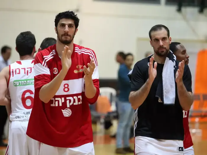 שחקני הפועל ירושלים ליאור אליהו, יותם הלפרין (יוסי ציפקיס) שחקני הפועל ירושלים ליאור אליהו, יותם הלפרין (יוסי ציפקיס)