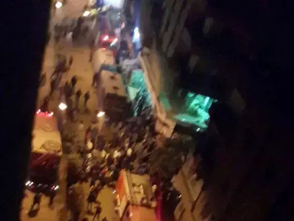 פיצוץ בדירה בגיזה, קהיר, 21 בינואר 2016 (צילום מסך , מתוך טוויטר) פיצוץ בדירה בגיזה, קהיר, 21 בינואר 2016 (צילום מסך , מתוך טוויטר)
