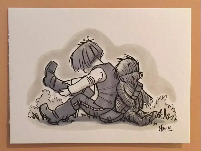 פו הדב, מלחמת הכוכבים (צילום מסך , James Hance, Etsy) פו הדב, מלחמת הכוכבים (צילום מסך , James Hance, Etsy)