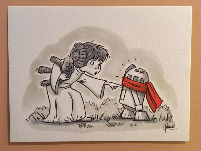 פו הדב, מלחמת הכוכבים (צילום מסך , James Hance, Etsy) פו הדב, מלחמת הכוכבים (צילום מסך , James Hance, Etsy)