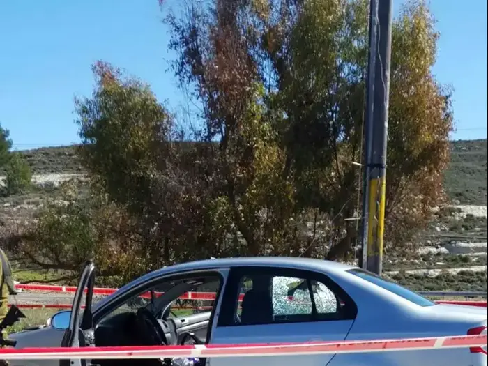 זירת פיגוע ירי, מחסום DCO, 31 בינואר 2016 (תצפית TPS) זירת פיגוע ירי, מחסום DCO, 31 בינואר 2016 (תצפית TPS)