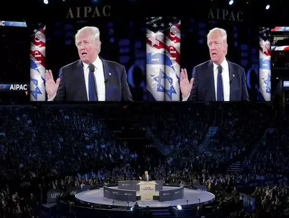 המועמד הרפובליקני המוביל דונלד טראמפ בוועידת השדולה הפרו-ישראלית איפא"ק בוושינגטון, 22 מרץ 2016 (רויטרס) המועמד הרפובליקני המוביל דונלד טראמפ בוועידת השדולה הפרו-ישראלית איפא"ק בוושינגטון, 22 מרץ 2016 (רויטרס)