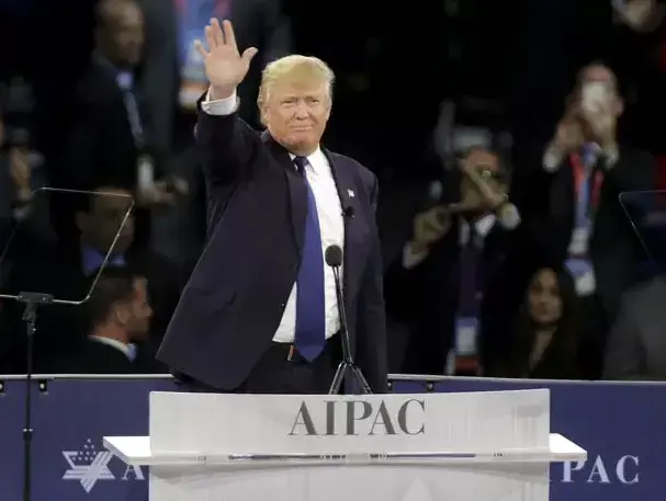 המועמד הרפובליקני המוביל דונלד טראמפ בוועידת השדולה הפרו-ישראלית איפא"ק בוושינגטון, 22 מרץ 2016 (רויטרס) המועמד הרפובליקני המוביל דונלד טראמפ בוועידת השדולה הפרו-ישראלית איפא"ק בוושינגטון, 22 מרץ 2016 (רויטרס)