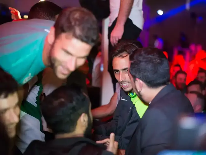דקל קינן, יוסי בניון, מכבי חיפה (ניב אהרונסון) דקל קינן, יוסי בניון, מכבי חיפה (ניב אהרונסון)
