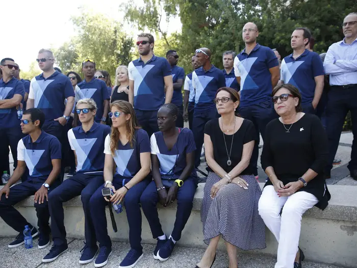 טקס של המשלחת האולימפית לזכר חללי הי"א (מגד גוזני) טקס של המשלחת האולימפית לזכר חללי הי"א (מגד גוזני)
