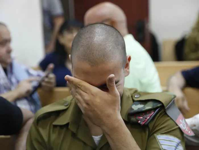 דיון בעניינו של אלאור אזריה בית הדין הצבאי ביפו 27.9 (מגד גוזני) דיון בעניינו של אלאור אזריה בית הדין הצבאי ביפו 27.9 (מגד גוזני)