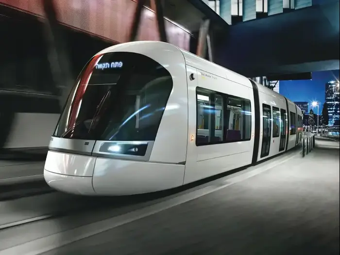 הדמיה של קרונות הרכבת הקלה בגוש דן (עיבוד תמונה , נת"ע) הדמיה של קרונות הרכבת הקלה בגוש דן (עיבוד תמונה , נת"ע)