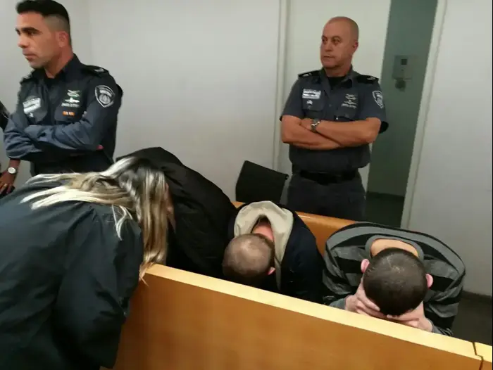 החשודים בהתעללות קשישים בבית אבות בחיפה בדיון מתן כתב אישום. בימ"ש השלום חיפה 5 במרץ 2017 (אלי אשכנזי) החשודים בהתעללות קשישים בבית אבות בחיפה בדיון מתן כתב אישום. בימ"ש השלום חיפה 5 במרץ 2017 (אלי אשכנזי)