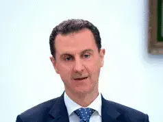 נשיא סוריה בשאר אסד בריאיון לרשת "פיניקס" הסינית, דמשק, 11 במרץ 2017 (צילום מסך , צילום מסך, SANA) נשיא סוריה בשאר אסד בריאיון לרשת "פיניקס" הסינית, דמשק, 11 במרץ 2017 (צילום מסך , צילום מסך, SANA)