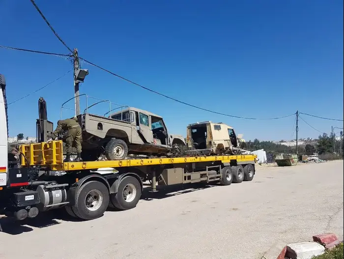 ציוד צה"ל שהוחזר במהלך מבצע של אגף הלוגיסטיקה לקראת פסח, מרץ 2017 (דובר צה"ל) ציוד צה"ל שהוחזר במהלך מבצע של אגף הלוגיסטיקה לקראת פסח, מרץ 2017 (דובר צה"ל)