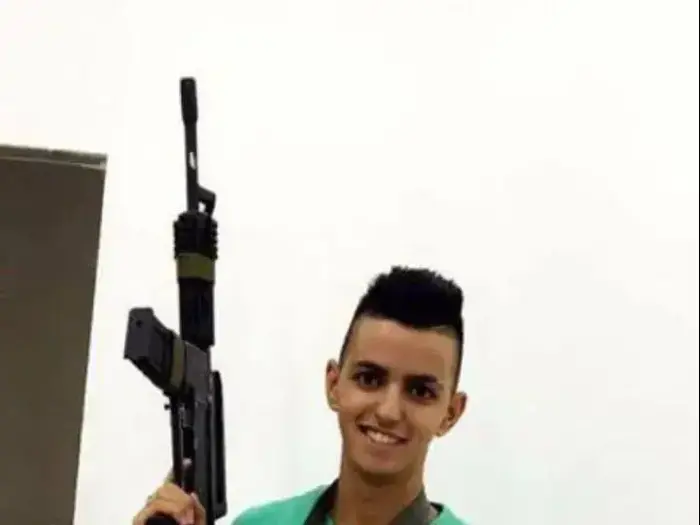 מוחמד חטאב בן ה-17 שנהרג מאש צה"ל ליד בית אל שבבנימין, מרץ 2017 (צילום מסך)