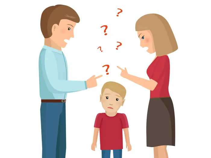 איור של הורים מתווכחים (ShutterStock) איור של הורים מתווכחים (ShutterStock)