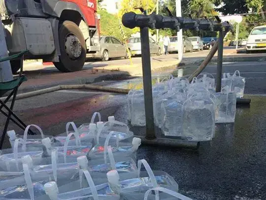 זיהום מי השתיה באבן יהודה (מערכת וואלה! NEWS , באדיבות תושבי המועצה)