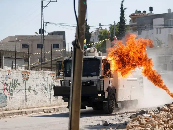 פעילות צה"ל בדיר אבו משעל, ממערב לרמאללה, 17 ביוני 2017 (רויטרס)