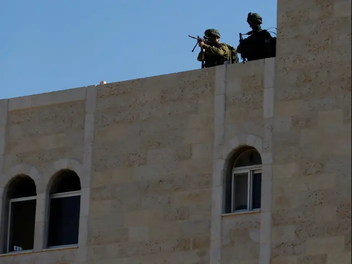 פעילות צה"ל בדיר אבו משעל, ממערב לרמאללה, 17 ביוני 2017 (רויטרס)