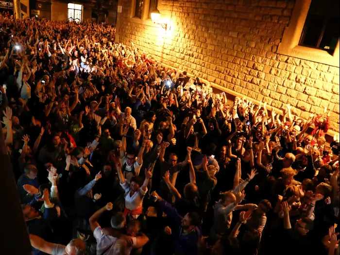עימותים בקטלוניה בעקבות משאל העם, 1 באוקטובר 2017 (רויטרס) עימותים בקטלוניה בעקבות משאל העם, 1 באוקטובר 2017 (רויטרס)