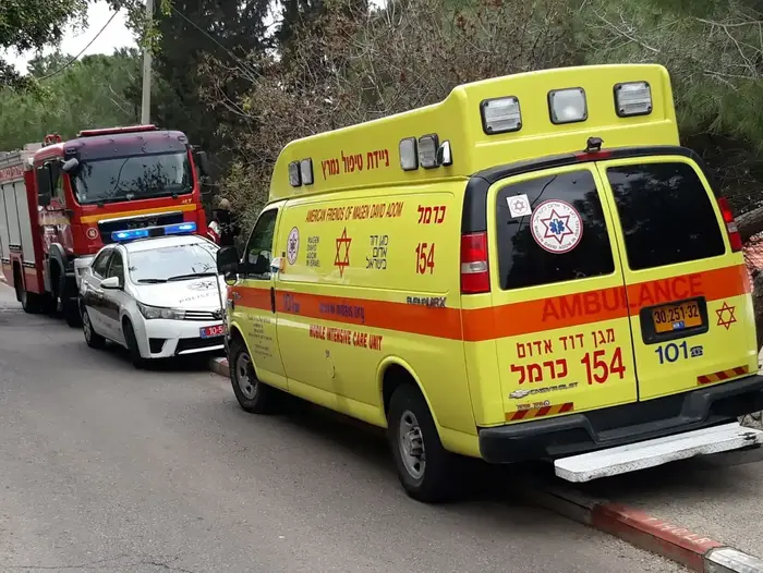 שני נפגעים בדירה ברחוב החשמונאים בחיפה, 12 במרץ 2018 (מערכת וואלה! NEWS , מד"א מרחב כרמל) שני נפגעים בדירה ברחוב החשמונאים בחיפה, 12 במרץ 2018 (מערכת וואלה! NEWS , מד"א מרחב כרמל)