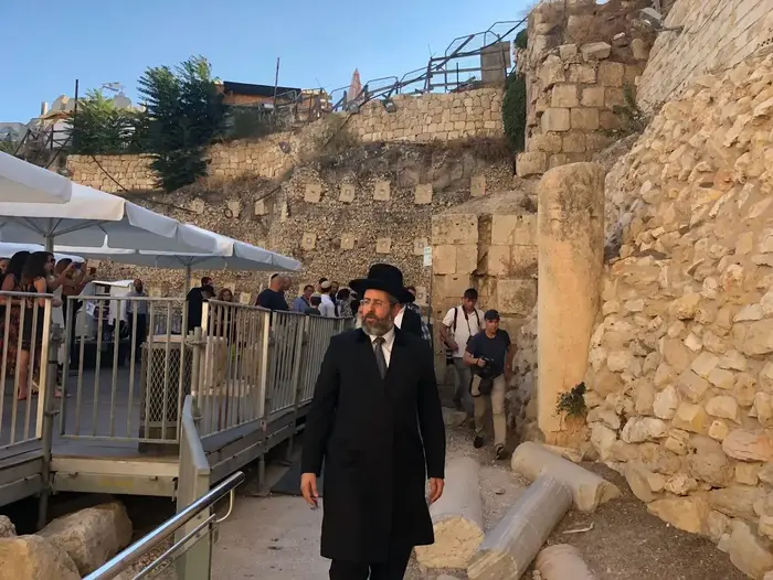 ביקור של הרב לאו בכותל, 23 ביולי 2018 (ללא שם , ללא)