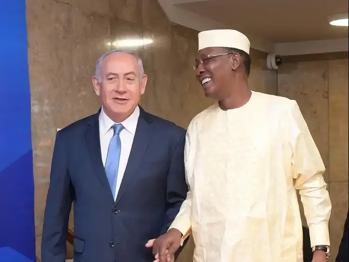 ראש הממשלה בנימין נתניהו ונשיא צ'אד אידריס דאבי נובמבר 2018 (לשכת העיתונות הממשלתית , עמוס בן גרשום) ראש הממשלה בנימין נתניהו ונשיא צ'אד אידריס דאבי נובמבר 2018 (לשכת העיתונות הממשלתית , עמוס בן גרשום)