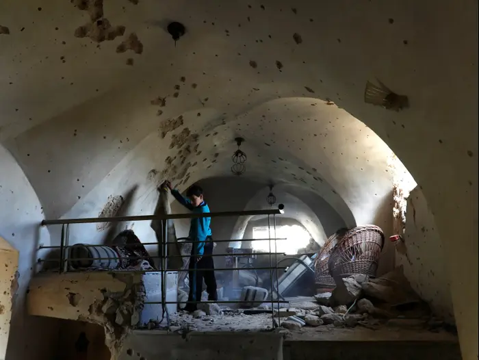 הבית בו התבצר ונתפס המחבל מאריאל, 20 במרץ 2019 (רויטרס) הבית בו התבצר ונתפס המחבל מאריאל, 20 במרץ 2019 (רויטרס)