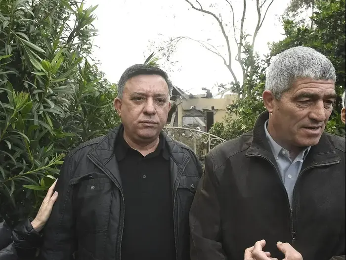 אבי גבאי וטל רוסו מגיעים לזירב בקיבוץ משמרת, 25 במרץ 2019 (ראובן קסטרו) אבי גבאי וטל רוסו מגיעים לזירב בקיבוץ משמרת, 25 במרץ 2019 (ראובן קסטרו)
