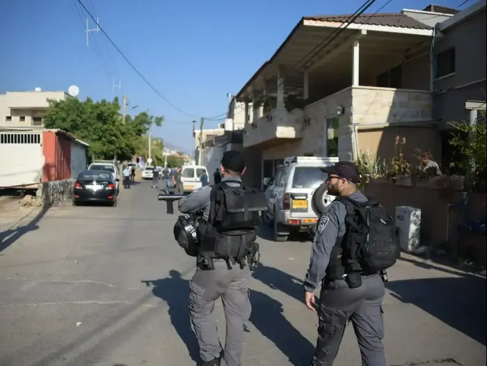זירת ירי במג'ד אל-כרום, 1 באוקטובר 2019 (דוברות משטרת ישראל) זירת ירי במג'ד אל-כרום, 1 באוקטובר 2019 (דוברות משטרת ישראל)