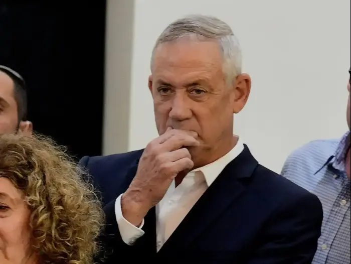 יו"ר כחול לבן בני גנץ בטקס אשכבת נשיא בית המשפט העליון לשעבר מאיר שמגר שמוצב בניין בית המשפט העליון בירושלים. 22 באוקטובר 2019 (ראובן קסטרו) יו"ר כחול לבן בני גנץ בטקס אשכבת נשיא בית המשפט העליון לשעבר מאיר שמגר שמוצב בניין בית המשפט העליון בירושלים. 22 באוקטובר 2019 (ראובן קסטרו)