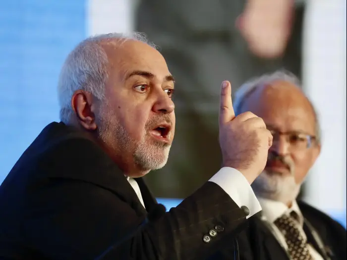 שר החוץ של איראן מוחמד ג'וואד זריף, 15 בינואר 2020 (AP) שר החוץ של איראן מוחמד ג'וואד זריף, 15 בינואר 2020 (AP)