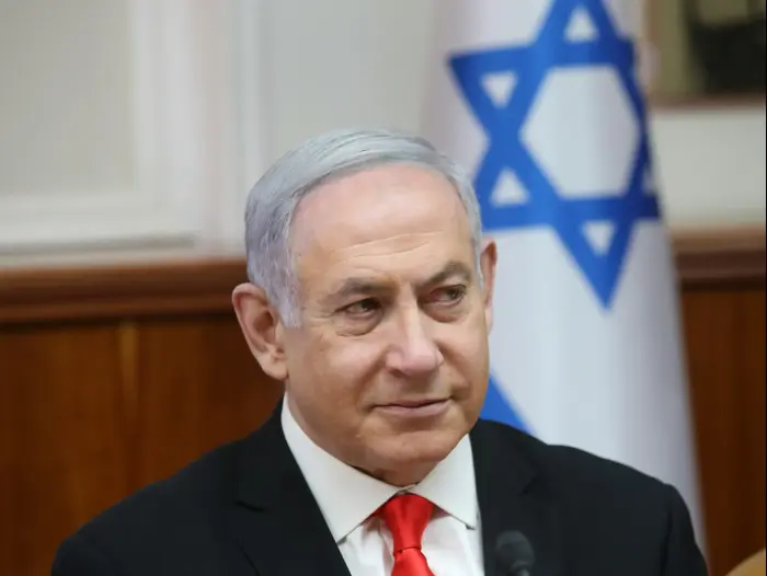 ראש הממשלה בנימין נתניהו בישיבת ממשלה, 19 בינואר 2020 (פול צלמים , אלכס קולומויסקי) ראש הממשלה בנימין נתניהו בישיבת ממשלה, 19 בינואר 2020 (פול צלמים , אלכס קולומויסקי)