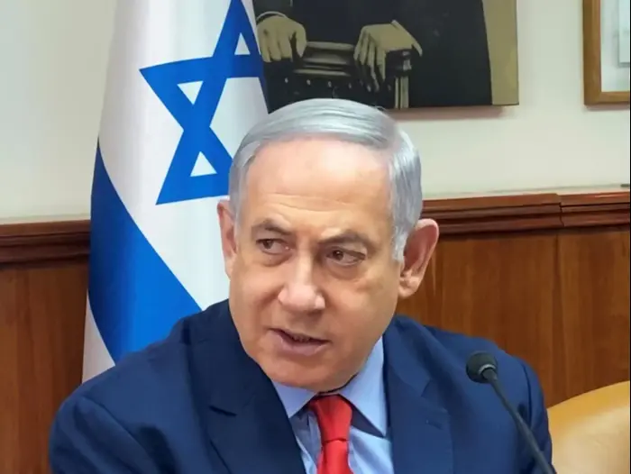 ראש הממשלה, בנימין נתניהו בהמלך ישיבת הממשלה, משרד רה"מ, ירושלים 26 בינואר 2020 (רויטרס) ראש הממשלה, בנימין נתניהו בהמלך ישיבת הממשלה, משרד רה"מ, ירושלים 26 בינואר 2020 (רויטרס)