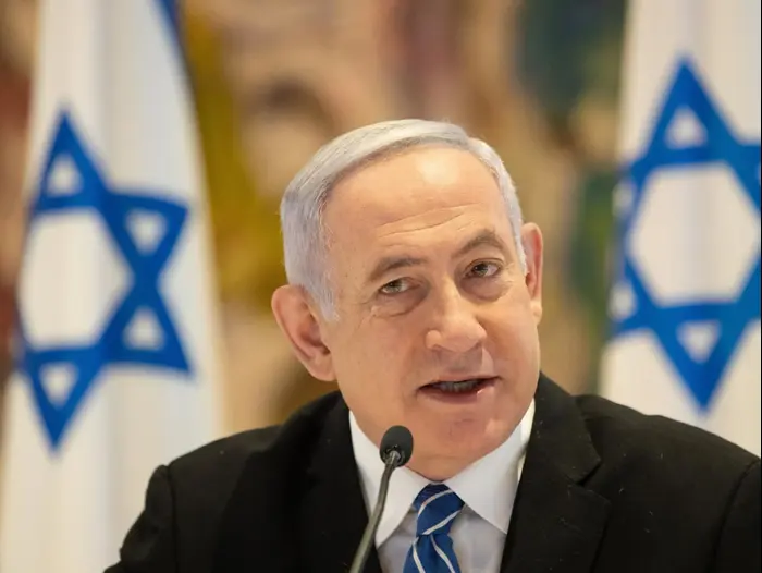 ראש הממשלה בנימין נתניהו בישיבת הממשלה הראשונה של הממשלה ה-35, 24 במאי 2020 (פול צלמים , אוהד צויגנברג "הארץ") ראש הממשלה בנימין נתניהו בישיבת הממשלה הראשונה של הממשלה ה-35, 24 במאי 2020 (פול צלמים , אוהד צויגנברג "הארץ")
