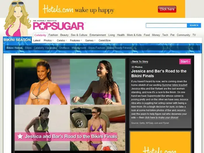 בר רפאלי וג'סיקה אלבה בתחרות הביקיני של אתר popsugar (אסור להשתמש) בר רפאלי וג'סיקה אלבה בתחרות הביקיני של אתר popsugar (אסור להשתמש)