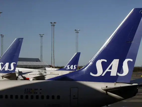 מטוסי חברת התעופה השבדית SAS מקורקעים (רויטרס)
