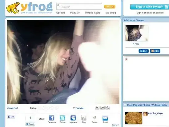אלין לוי חוגגת סילבסטר, תמונה מתוך הטוויטר שלה, דצמבר 2010 (צילום מסך) אלין לוי חוגגת סילבסטר, תמונה מתוך הטוויטר שלה, דצמבר 2010 (צילום מסך)