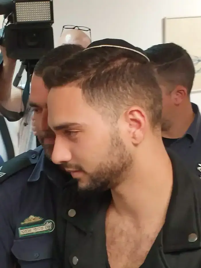 נתנאל סנדרוסי בדיון על הארכת מעצרו 29 באפריל 2019 (שלומי גבאי) נתנאל סנדרוסי בדיון על הארכת מעצרו 29 באפריל 2019 (שלומי גבאי)