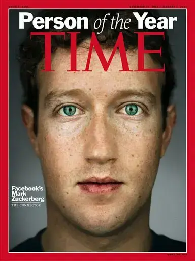 מארק זאקרברג, מייסד פייסבוק (AP , Time Magazine) מארק זאקרברג, מייסד פייסבוק (AP , Time Magazine)