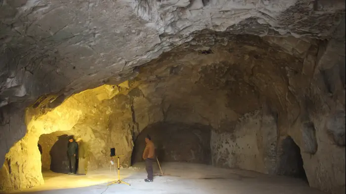 מאגר מים ומנהרה נחשפו סמוך לקריית טבעון (יח"צ) מאגר מים ומנהרה נחשפו סמוך לקריית טבעון (יח"צ)