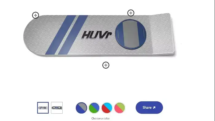 סקייטבורד מרחף (אתר רשמי , www.huvrtech.com)