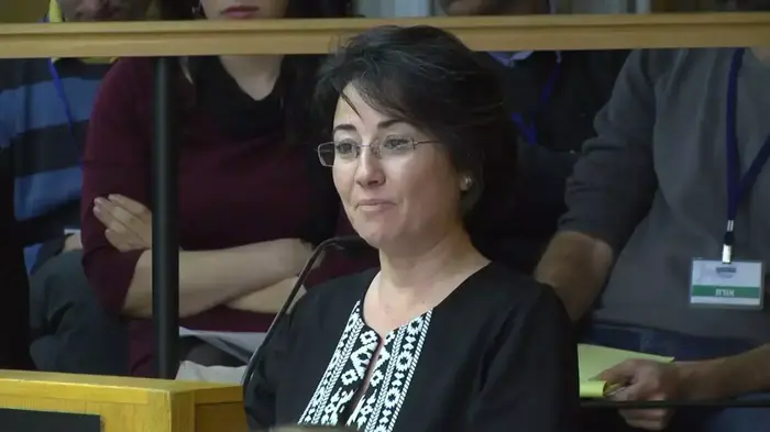 נושא: ח"כ חנין זועבי בדיון בוועדת הבחירות בנוגע לפסילת מועמדותה, פברואר 2015 (עומר מירון) נושא: ח"כ חנין זועבי בדיון בוועדת הבחירות בנוגע לפסילת מועמדותה, פברואר 2015 (עומר מירון)