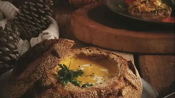מרק כתום עם דלעת , בטטה וגזר של לחם ארז מרק כתום עם דלעת , בטטה וגזר של לחם ארז (יח