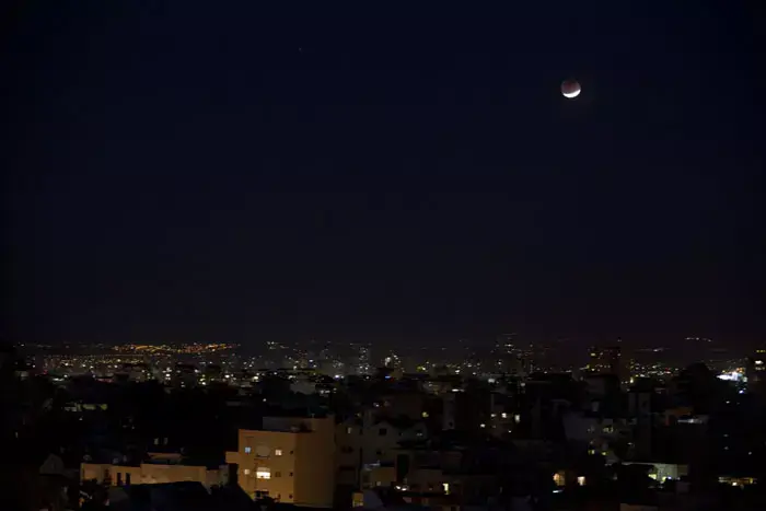 ליקוי ירח נראה בישראל (דרור עינב) ליקוי ירח נראה בישראל (דרור עינב)