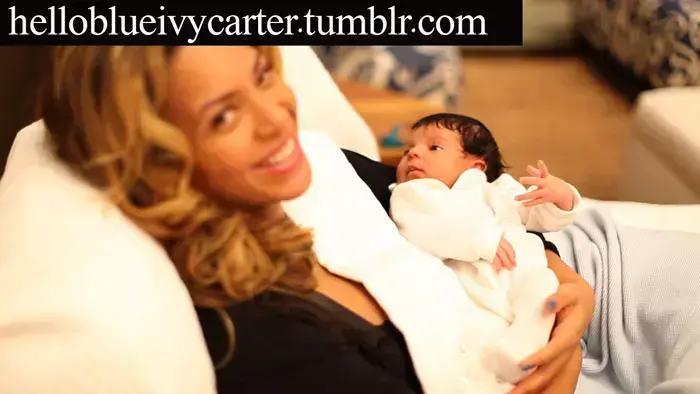 בלו אייבי קרטר, הבת של ביונסה (צילום מסך , helloblueivycarter.tumblr.com)