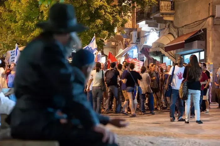 מציינים שנה למחאה החברתית. ירושלים, מאי 2012 (עומר מירון) מציינים שנה למחאה החברתית. ירושלים, מאי 2012 (עומר מירון)