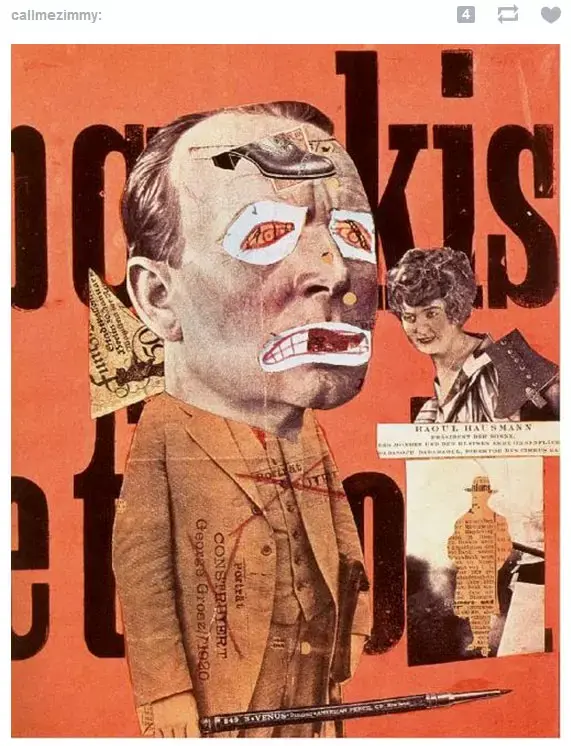 העבודה The Art Critic של ראול האוסמן מהטמבלר callmezimmy/ (צילום מסך) העבודה The Art Critic של ראול האוסמן מהטמבלר callmezimmy/ (צילום מסך)
