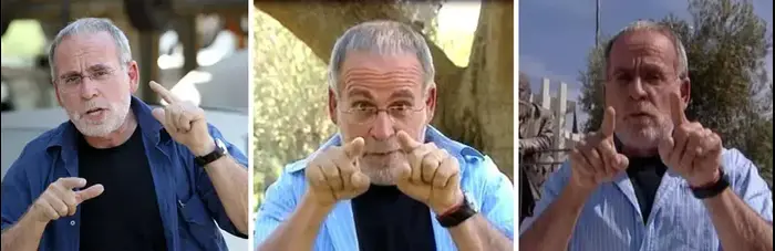 חיים הכט בתכניות שונות (צילום מסך , עודד קרני) חיים הכט בתכניות שונות (צילום מסך , עודד קרני)