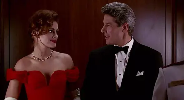 ריצ'רד גיר וג'וליה רוברטס בסרט "אישה יפה", 1990 (imdb) ריצ'רד גיר וג'וליה רוברטס בסרט "אישה יפה", 1990 (imdb)