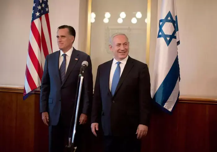 ראש הממשלה, בנימין נתניהו, עם המועמד הרפובליקני לנשיאות ארה"ב, מיט רומני. ירושלים, יולי 2012 (רויטרס) ראש הממשלה, בנימין נתניהו, עם המועמד הרפובליקני לנשיאות ארה"ב, מיט רומני. ירושלים, יולי 2012 (רויטרס)