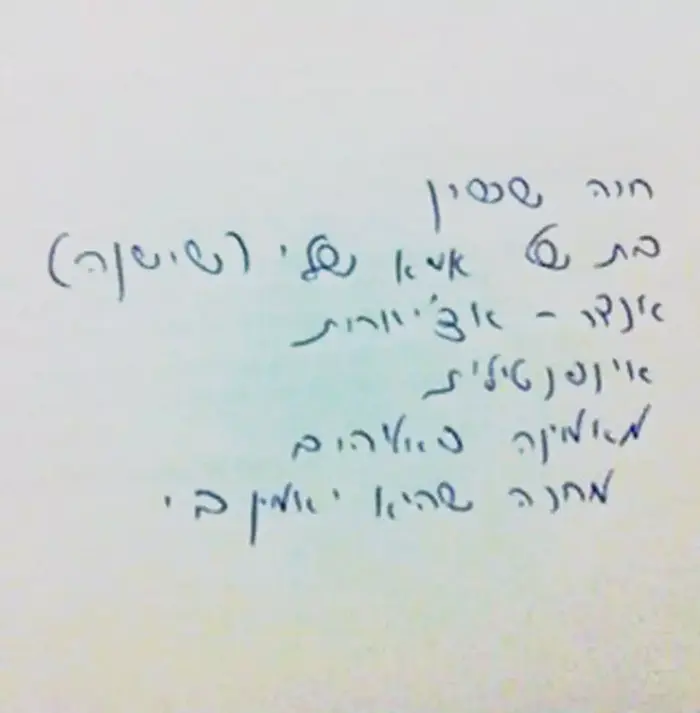 חיה ששון (באדיבות המצולמים) חיה ששון (באדיבות המצולמים)